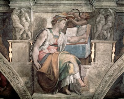 Sistine Chapel Ceiling: Erythraean Sibyl by Michelangelo Buonarroti